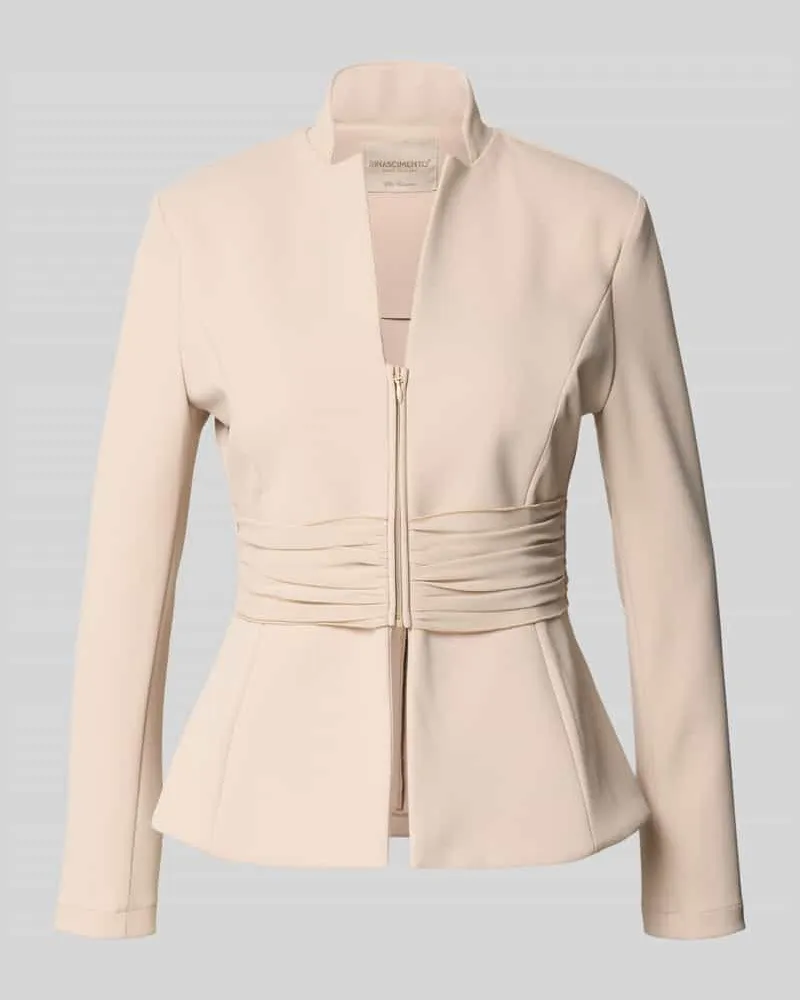 Rinascimento Jacke mit kurzem Reißverschluss Taupe