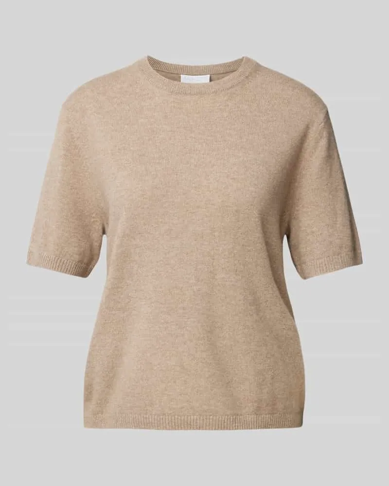 JAKE*S T-Shirt aus Kaschmir mit Rundhalsausschnitt Beige