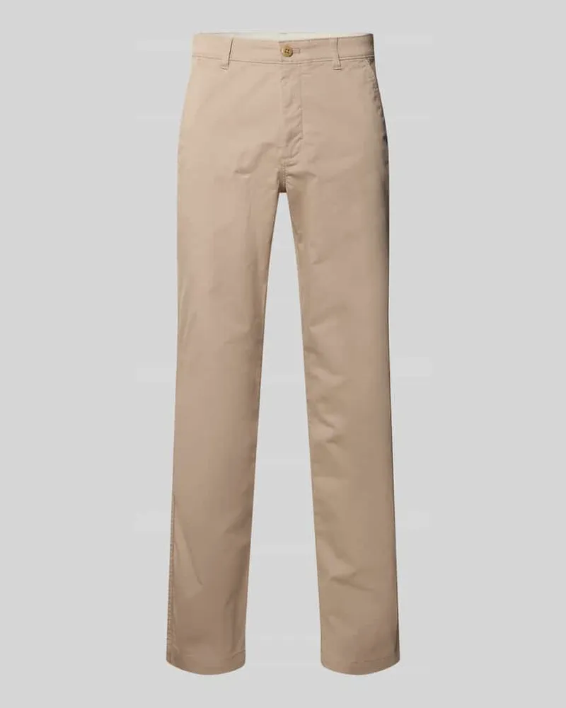 Calvin Klein Slim Fit Chino mit Eingrifftaschen Khaki