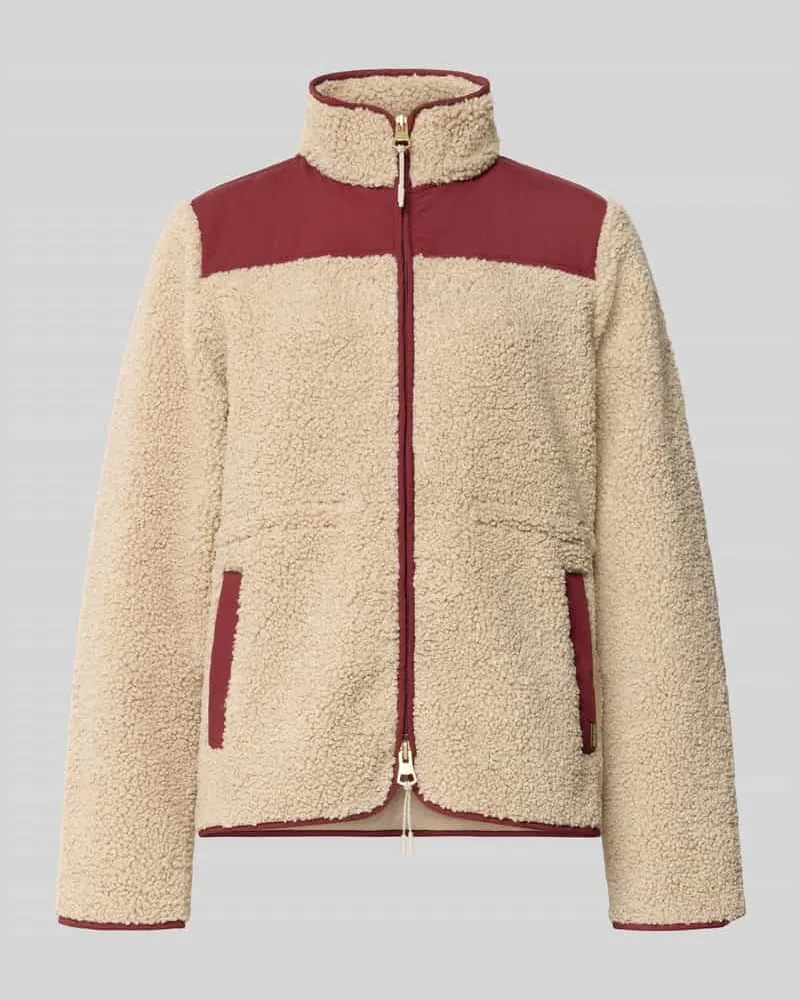 Mos Mosh Fleecejacke mit Zweiwege-Reißverschluss Modell 'Elisa Eli Bordeaux