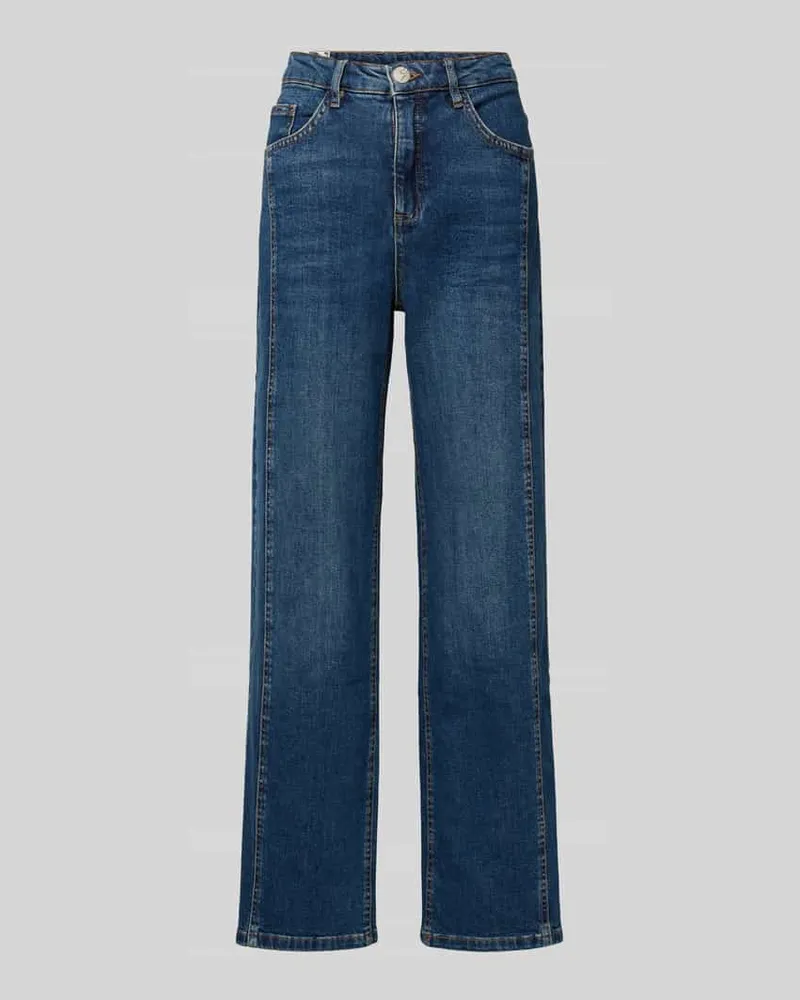 OPUS Straight Fit Jeans im 5-Pocket-Design Jeansblau