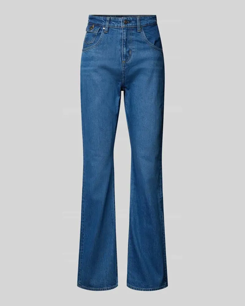 HUGO BOSS Regular Fit Schlaghose im 5-Pocket-Design Modell 'LYRIS Hellblau