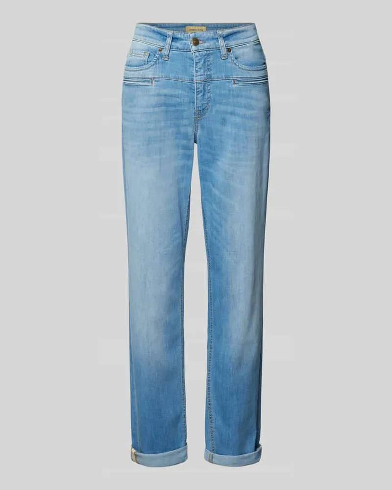Cambio Regular Fit Jeans mit Paspeltaschen Modell 'PEARLIE Blau