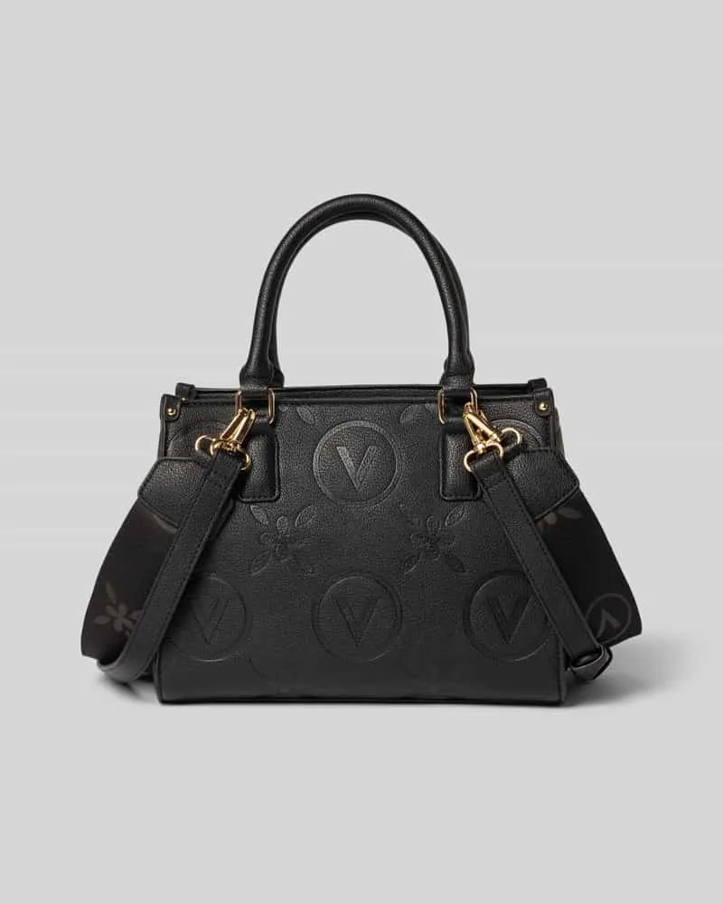Valentino Garavani Handtasche mit Label-Strukturmuster Modell 'SAMBA Black