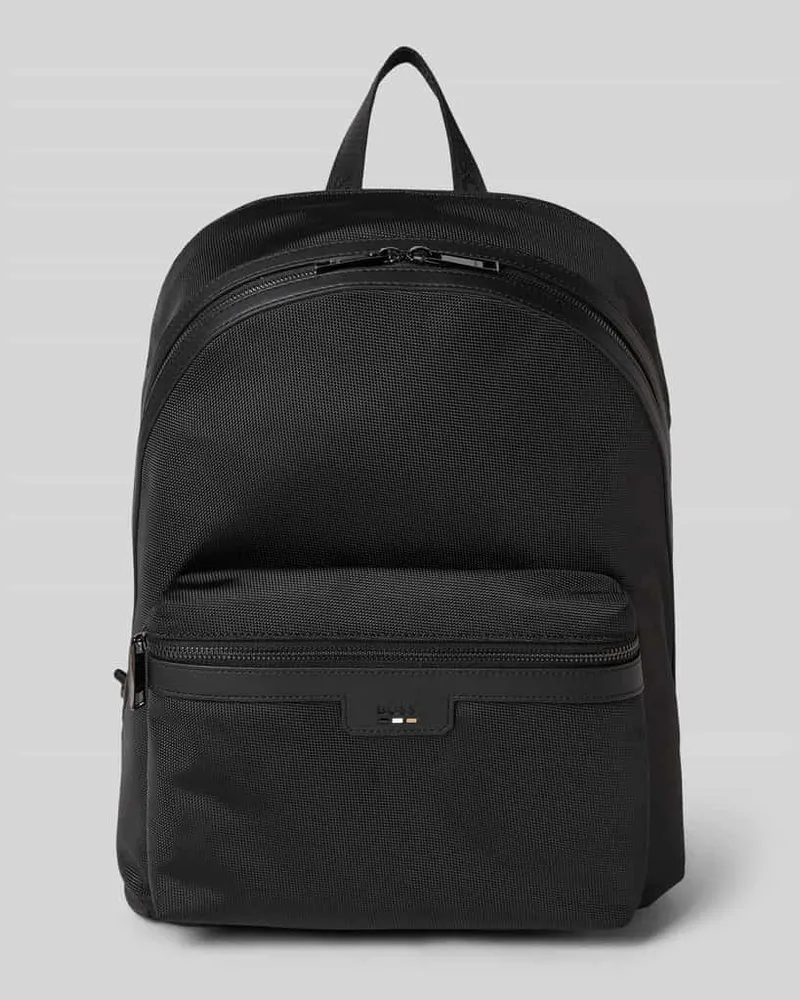 HUGO BOSS Rucksack mit Label-Prägung Modell 'RAY Black