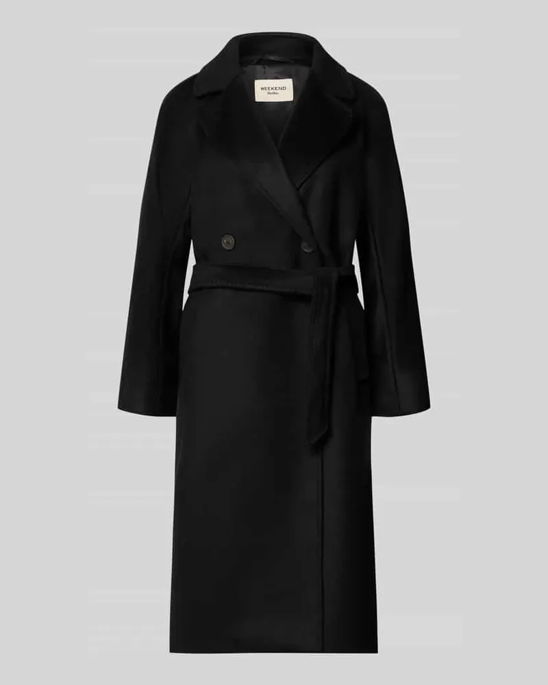 Max Mara Regular Fit Mantel aus reiner Schurwolle Modell 'RESINA Black