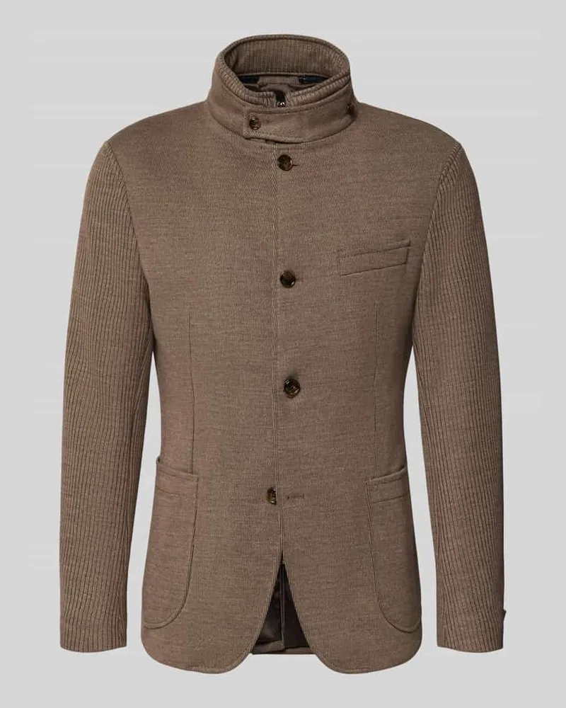 JOOP! Slim Fit Sakko mit Woll-Anteil Modell 'Hypetar Hellbraun