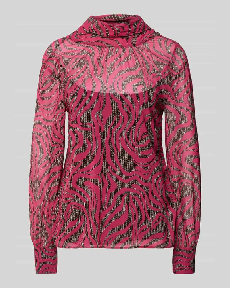 JOOP! Bluse mit Stehkragen Fuchsia