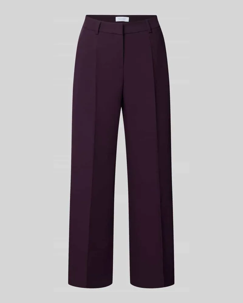 Rich&Royal Straight Fit Hose mit Viskose-Anteil Aubergine