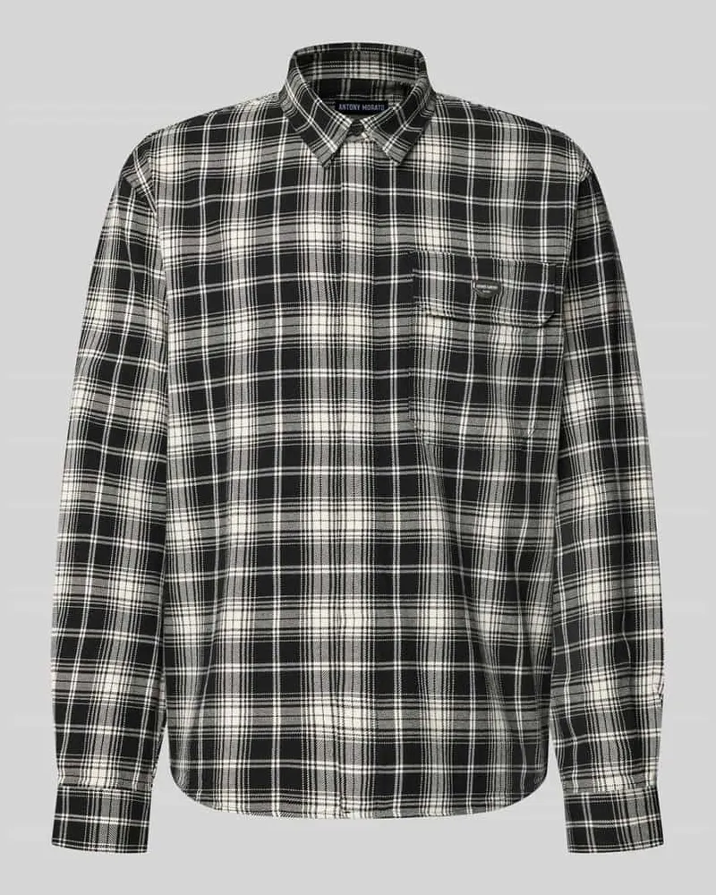 Antony Morato Relaxed Fit Hemdjacke aus reiner Baumwolle Modell 'MONTREAL Black
