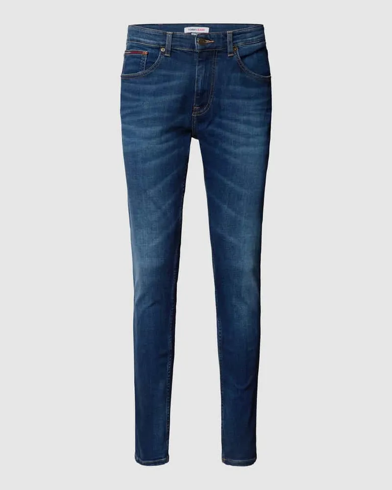 Tommy Hilfiger Slim Fit Jeans mit Stretch-Anteil Modell 'Austin Jeansblau