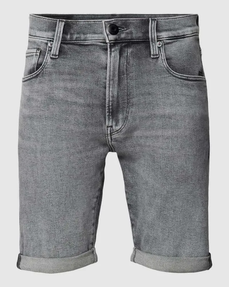 G-STAR RAW Slim Fit Jeansshorts im 5-Pocket-Design Mittelgrau