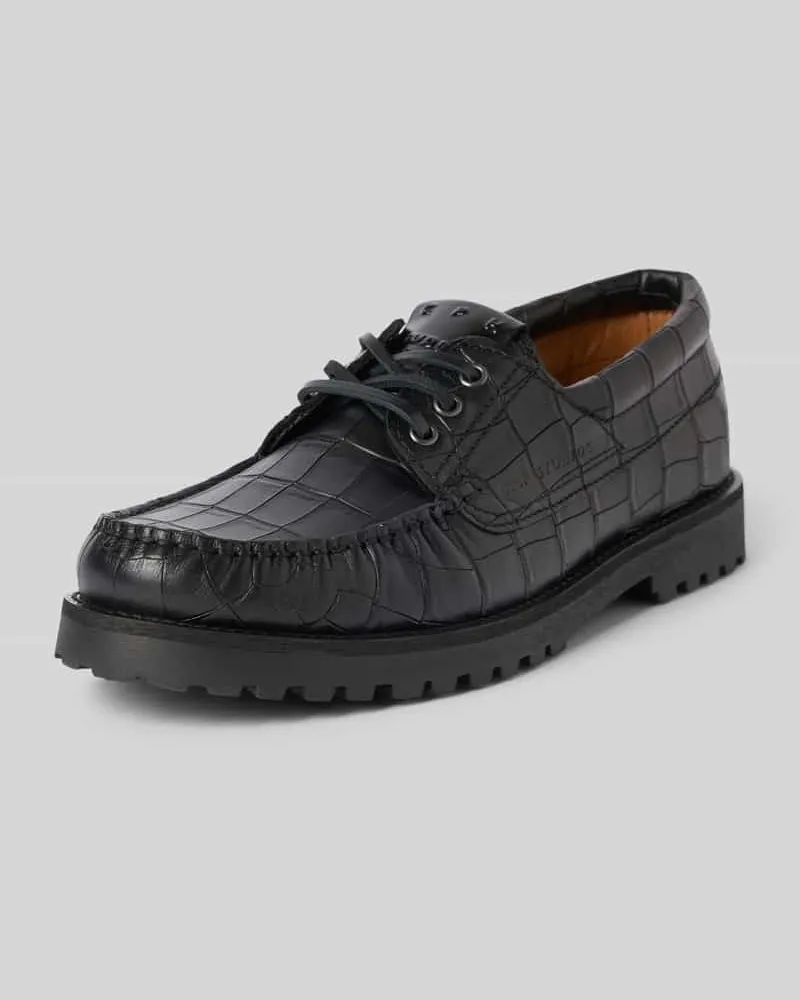 Copenhagen Loafers mit profilierter Sohle Modell 'CPH616 Black