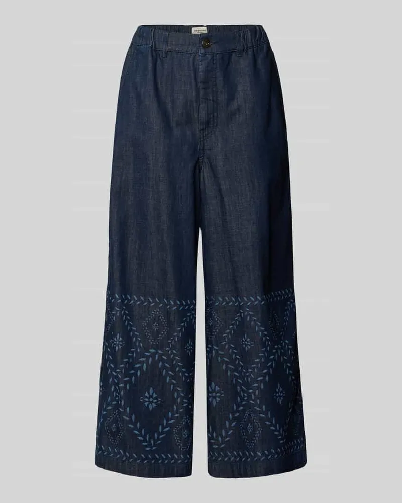 Max Mara Wide Leg Jeans aus reiner Baumwolle Modell 'LAMPADA Jeansblau