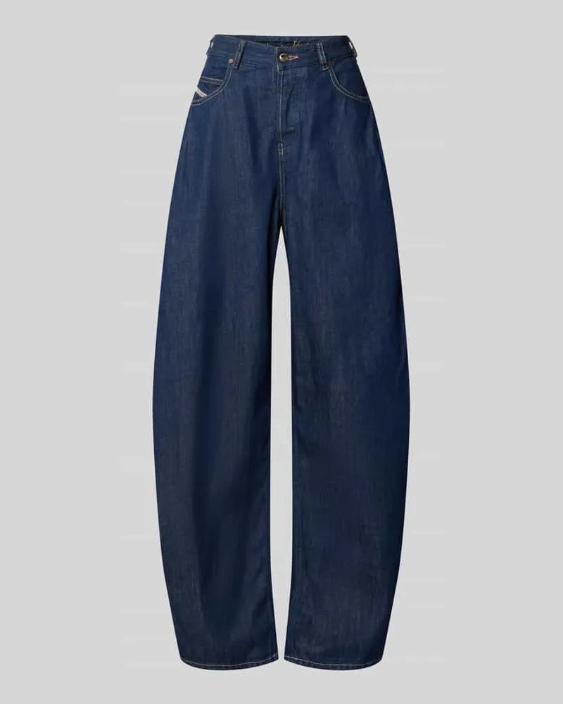 Diesel Balloon Fit Jeans aus reiner Baumwolle Jeansblau