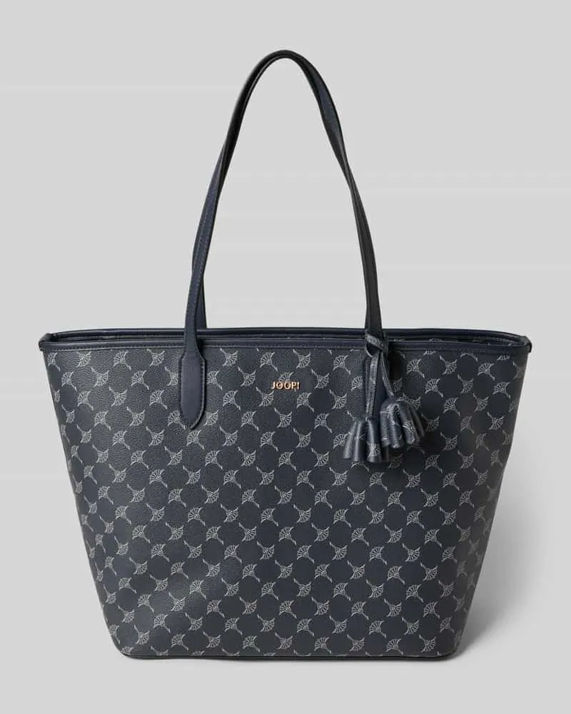 JOOP! Shopper mit Logo-Muster Modell 'lara Dunkelblau