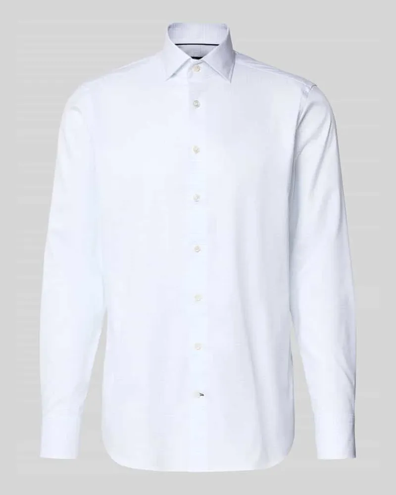 Olymp Slim Fit Businesshemd mit Kentkragen Modell 'Savio Bleu