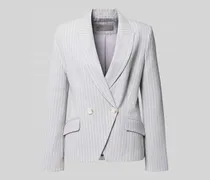 Regular Fit Blazer aus Seersucker mit Streifen und Lurex