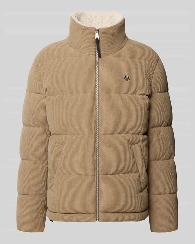 McNeal Jacke aus Cord mit Label-Stitching Beige