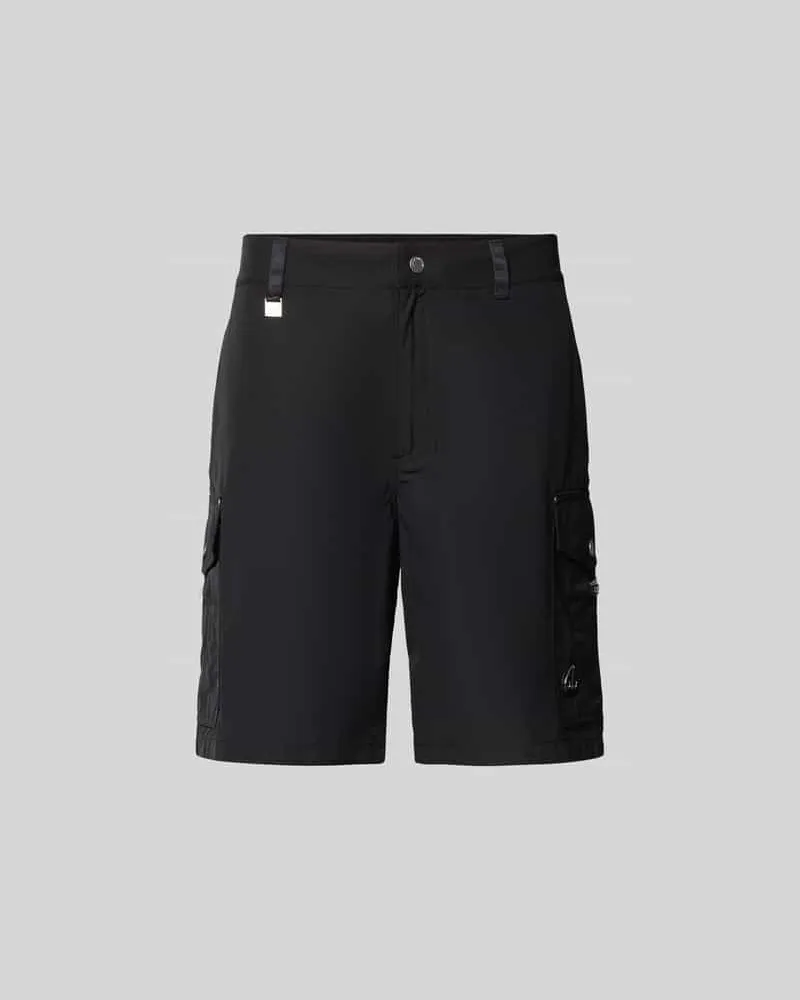 Moose Knuckles Regular Fit Shorts mit Cargo-Taschen Black