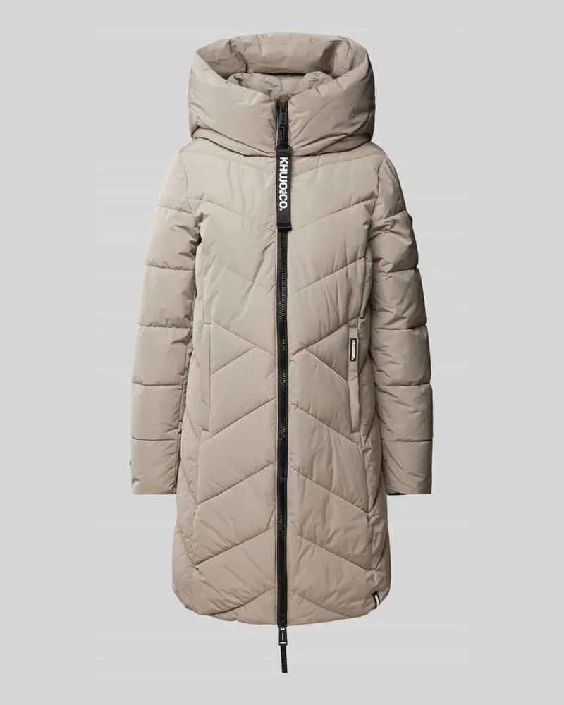 khujo Steppmantel mit Label-Detail Modell 'DARKA Kitt