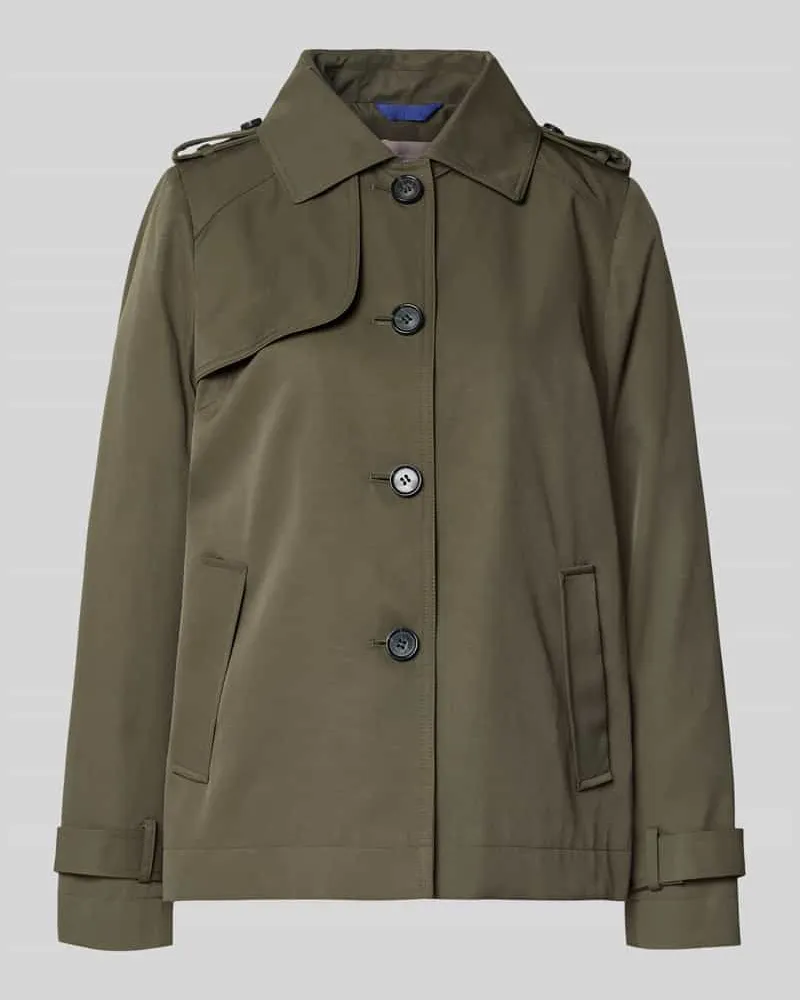 Christian Berg Regular Fit Jacke mit Umlegekragen Khaki