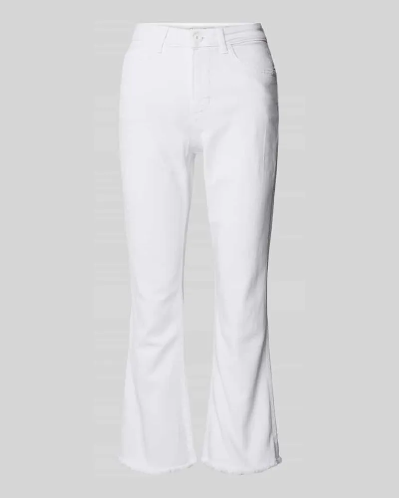 Marc O'Polo Flared Cut Jeans in unifarbenem Design Modell 'KIRUNA Weiss