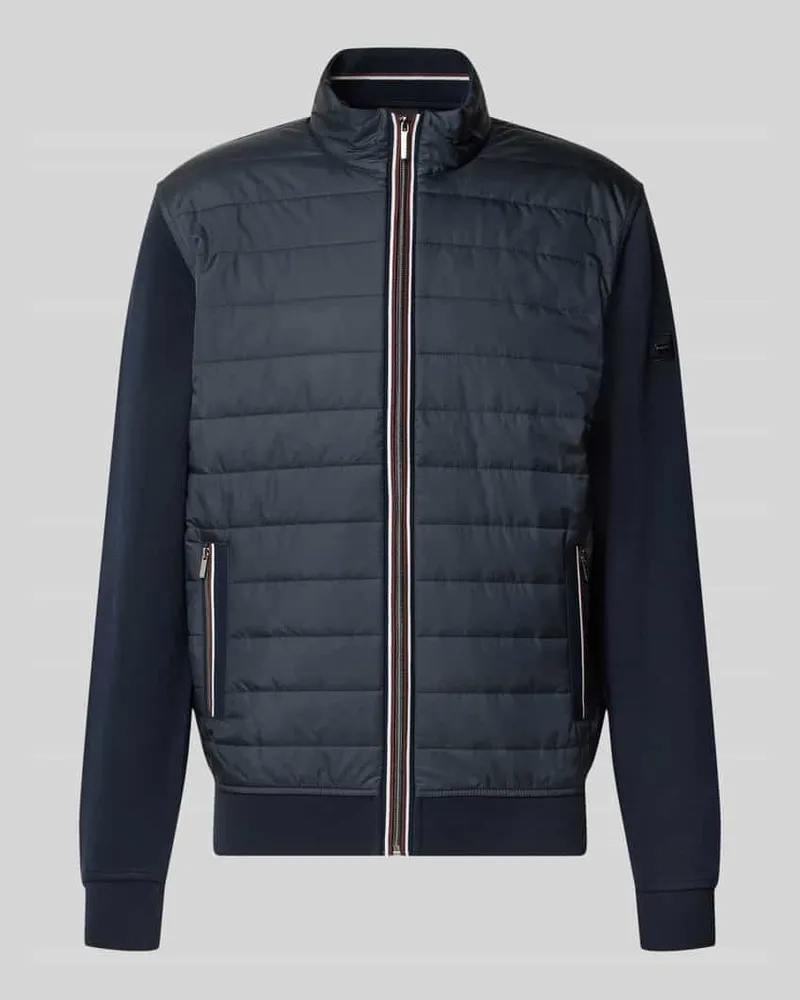 Bugatti Regular Fit Jacke in Stepp-Optik Modell 'Selanik Marine