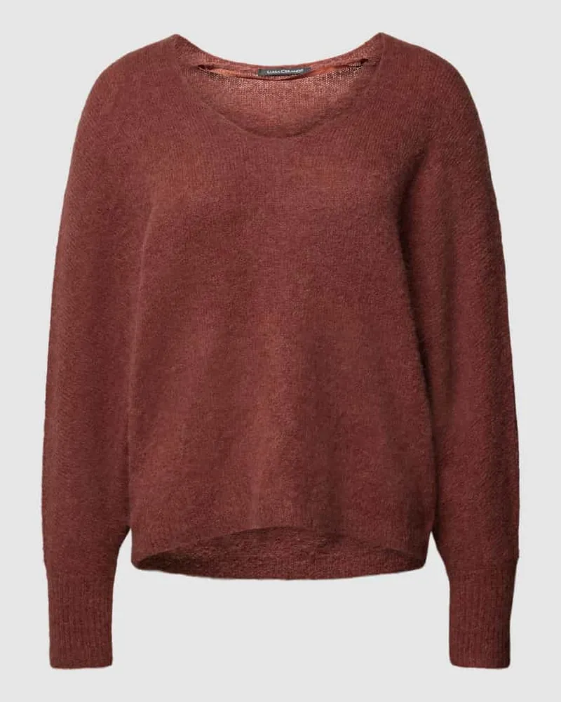 Luisa Cerano Strickpullover mit Alpaka-Anteil Cognac