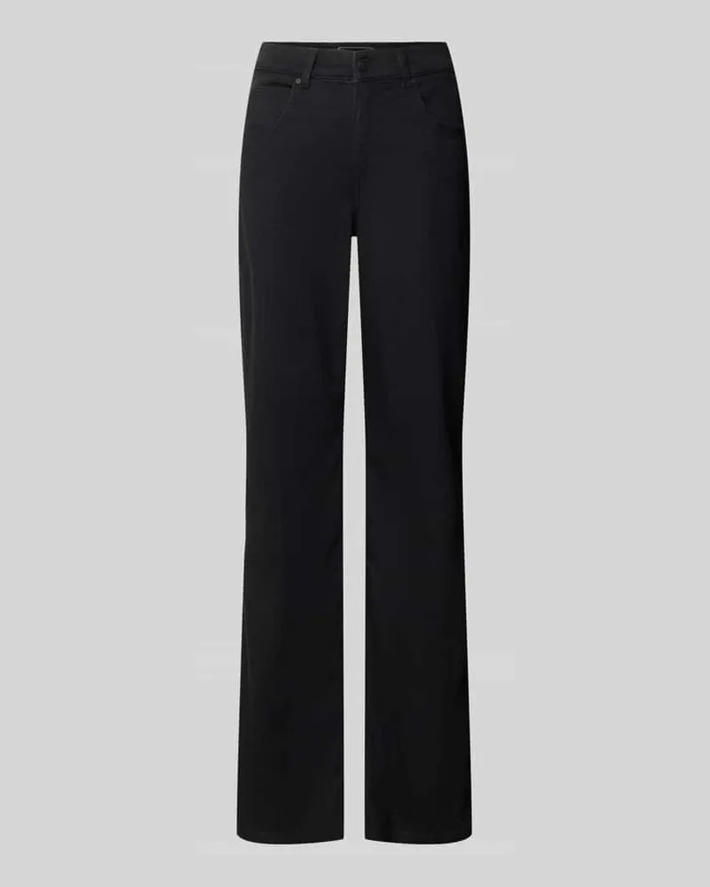 ANGELS  Regular Fit Jeans mit Bundfalte Modell 'Lara Black