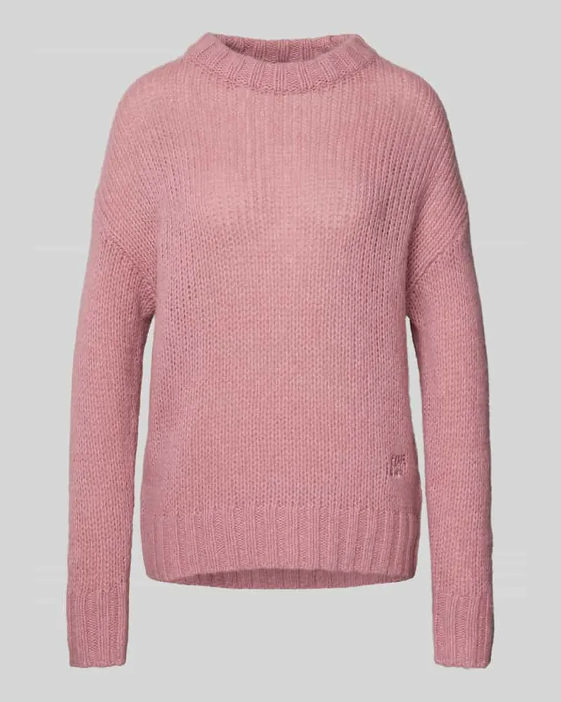 HUGO BOSS Oversized Strickpullover aus Woll-Alpaka-Mix Modell 'SLOOSSY Rosa