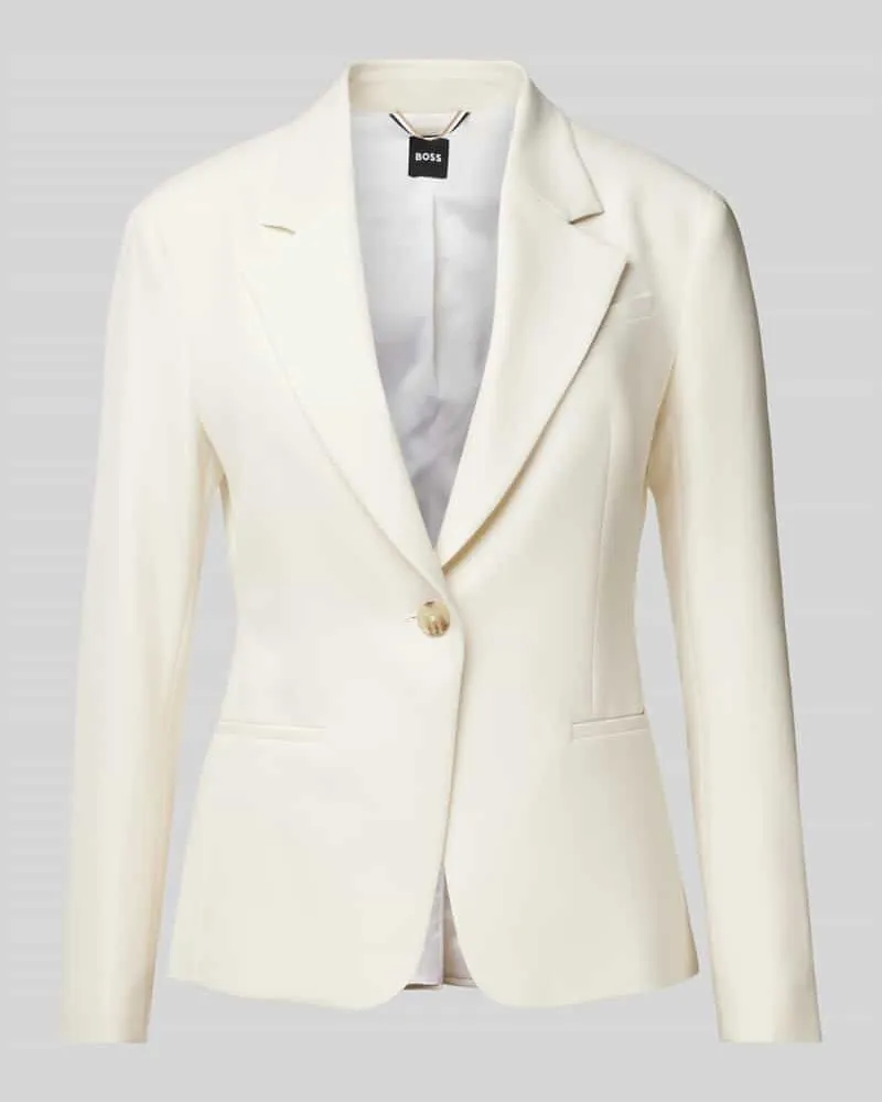 HUGO BOSS Blazer mit Brustleistentasche Modell 'Jia Offwhite