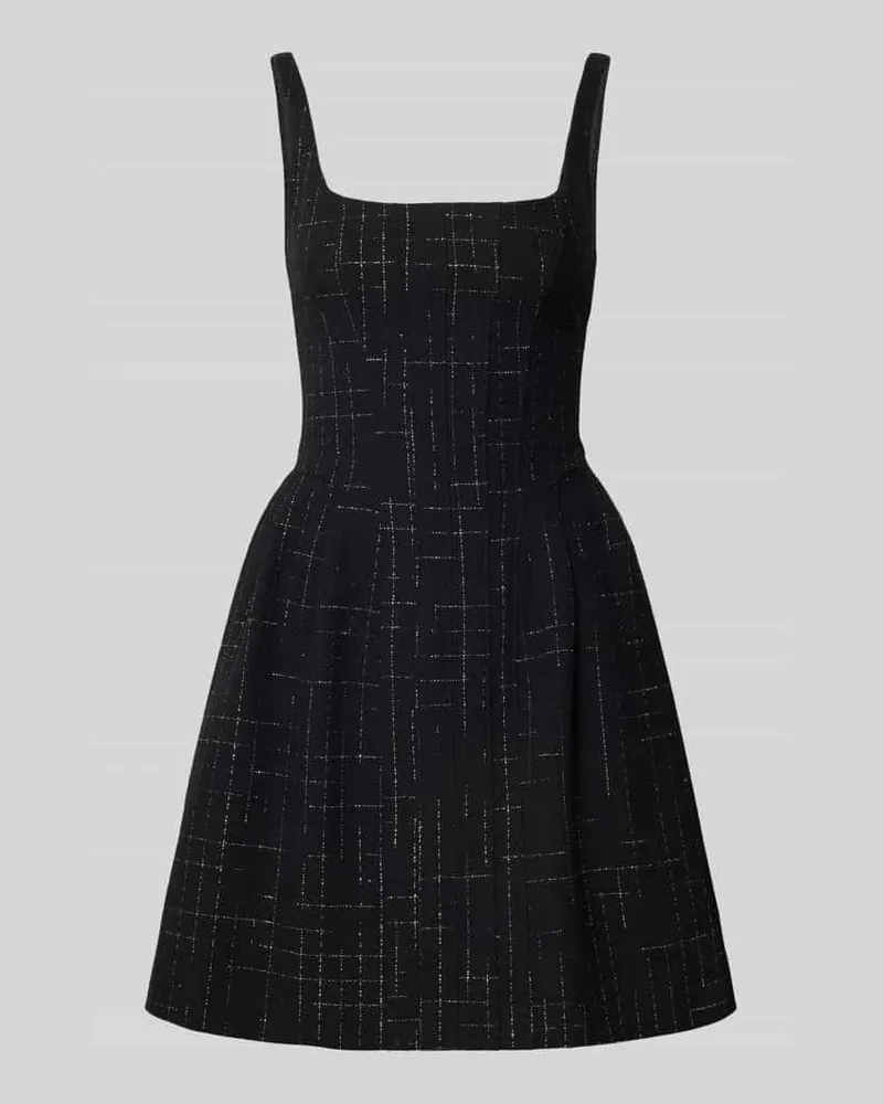 HUGO BOSS Schmales Etuikleid aus Baumwoll-Mix Modell 'KUMINAL-1 Black