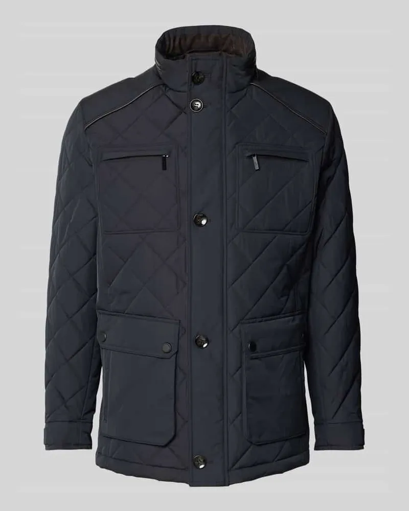 Bugatti Jacke mit Stehkragen Marine