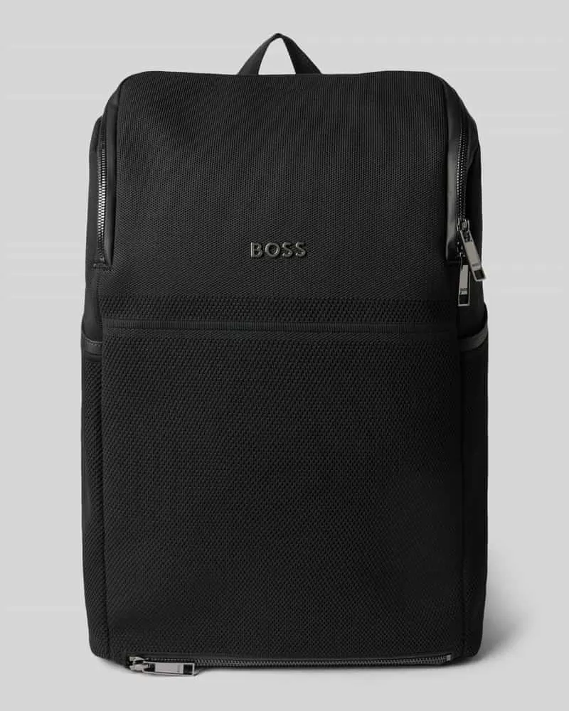 HUGO BOSS Rucksack mit Label-Applikation Modell 'EVO Black