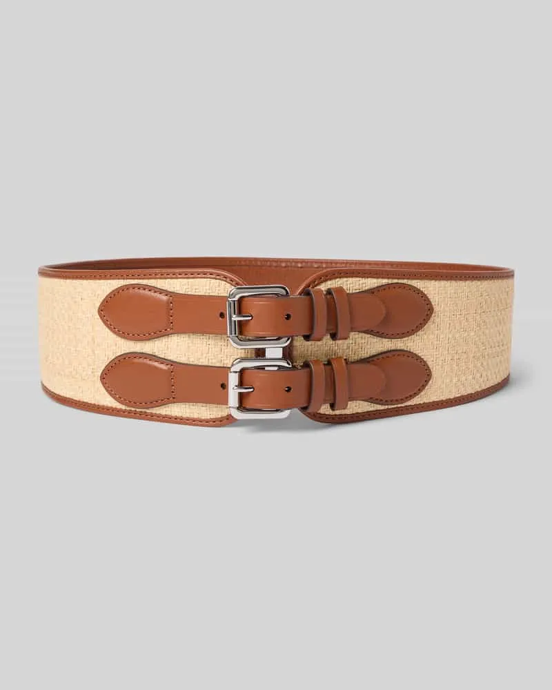 Ralph Lauren Taillengürtel in Flecht-Optik Sand