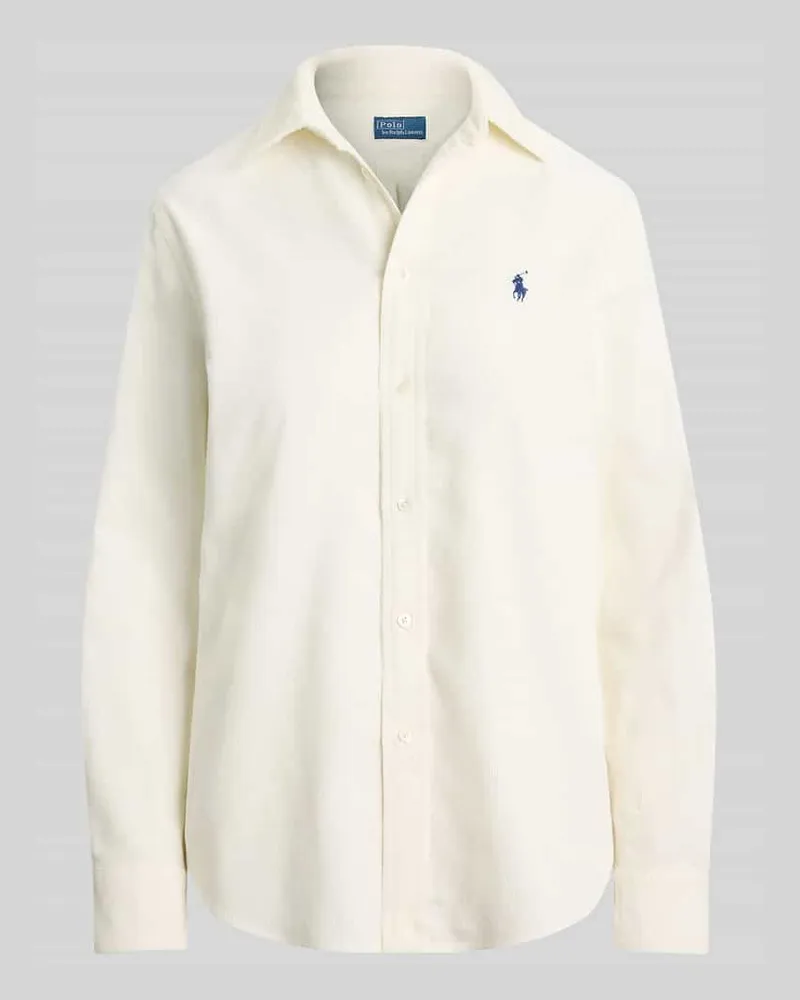 Ralph Lauren Hemdbluse mit Logo-Stitching Weiss