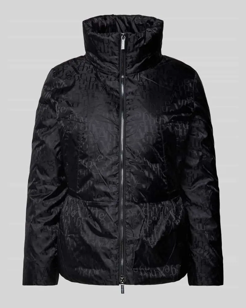 Armani Exchange Steppjacke mit Stehkragen Black