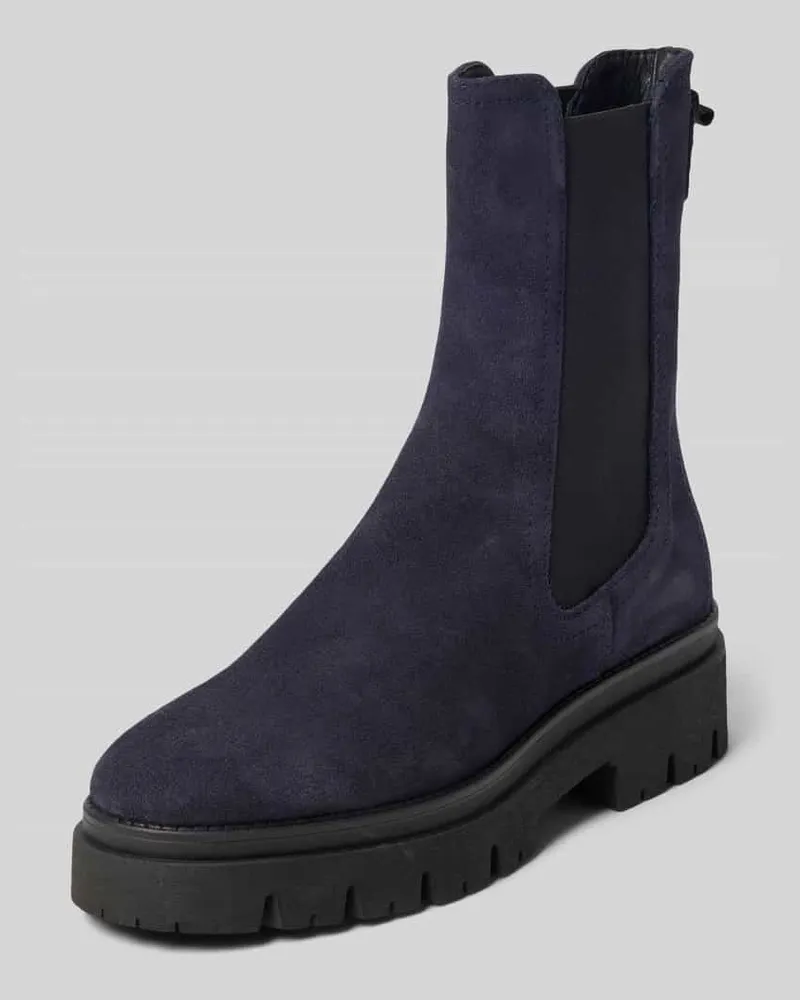 Tamaris Chelseas aus echtem Rindsleder Dunkelblau