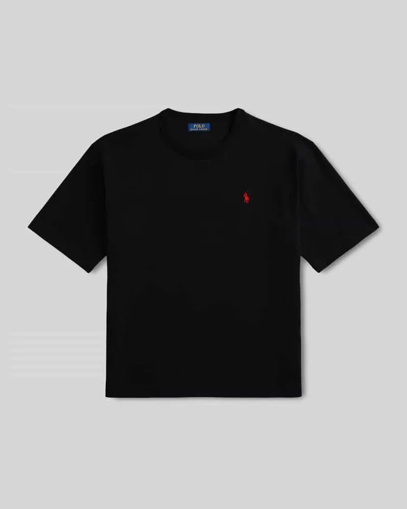 Ralph Lauren Regular Fit T-Shirt aus reiner Baumwolle Black