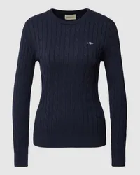 Gant Strickpullover mit Label-Detail Marine