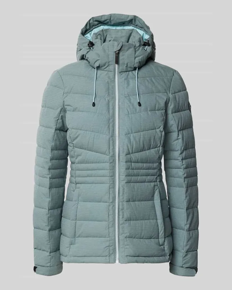 G.I.G.A. DX Jacke mit Kapuze und Label-Patch Modell Rauchblau