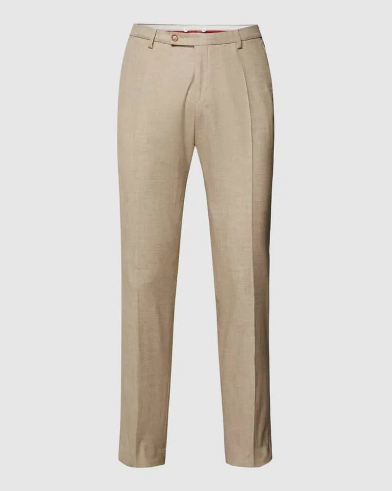 CG Slim Fit Anzughose in melierter Optik Modell 'Paco Sand