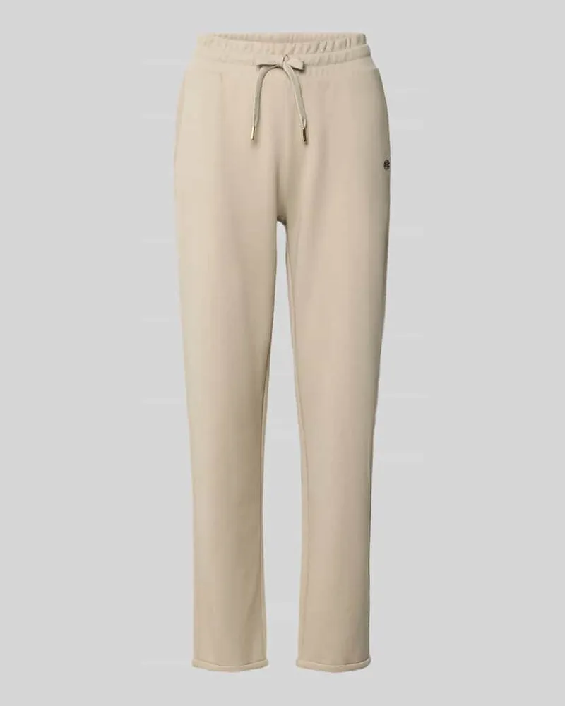 JOOP! Regular Fit Sweathose aus Baumwoll-Mix Ecru