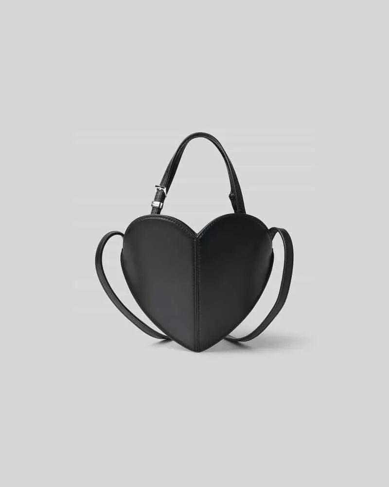 ROTATE Birger Christensen Crossbody Bag aus echtem Leder Black