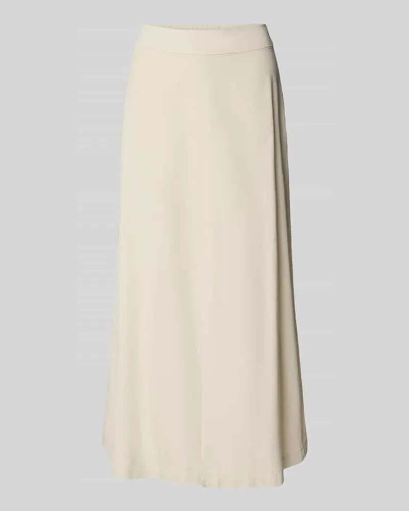 Marc O'Polo Maxi-Rock aus Baumwoll-Mix mit Leinen-Anteil Stein