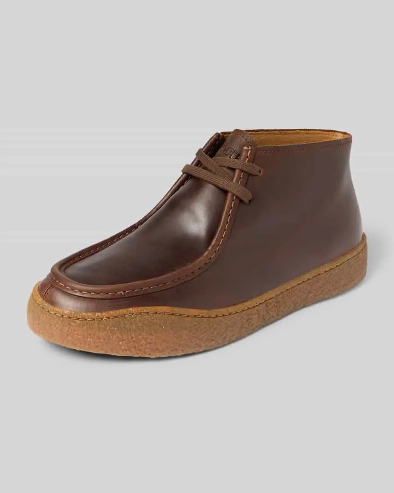 Camper Schnürschuhe aus echtem Leder Modell 'Terreno Cognac