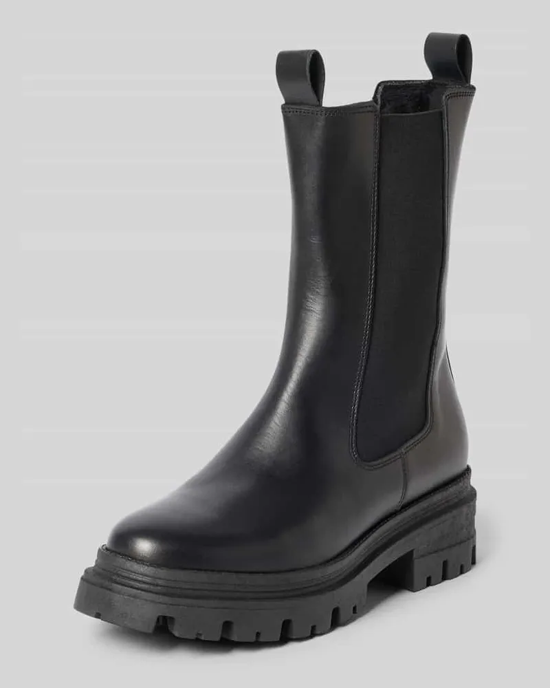 Tamaris Chelseas aus echtem Rindsleder Black