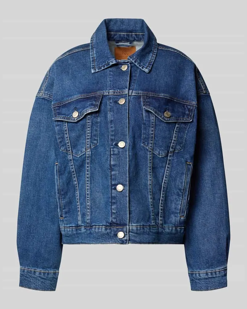 Ralph Lauren Regular Fit Jeansjacke mit Eingrifftaschen Modell 'MACMEY Jeansblau