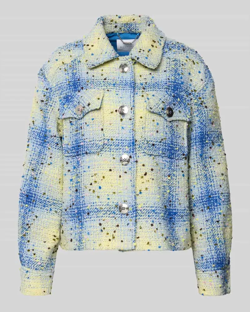 Rich&Royal Regular Fit Jacke mit Woll-Anteil Hellgruen